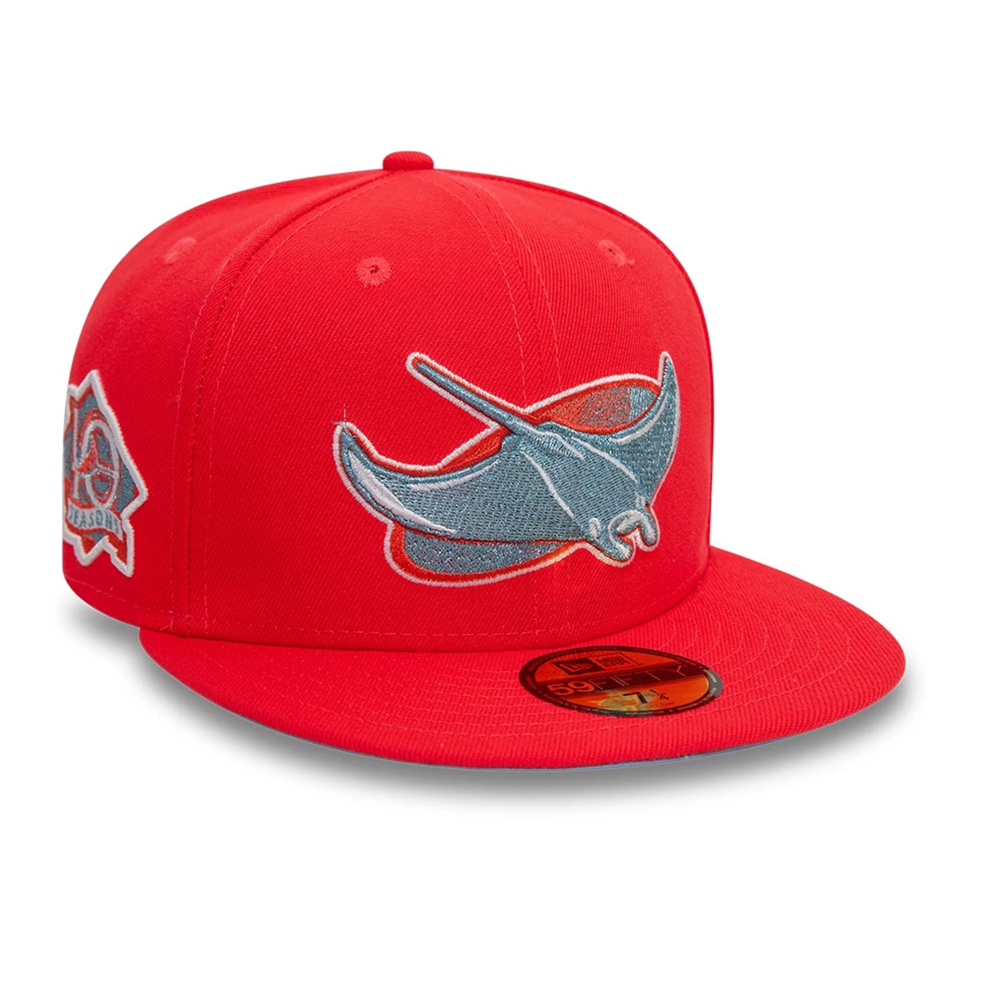 This is a Tampa Bay Rays Cooperstown Red 59FIFTY Fitted Cap 7