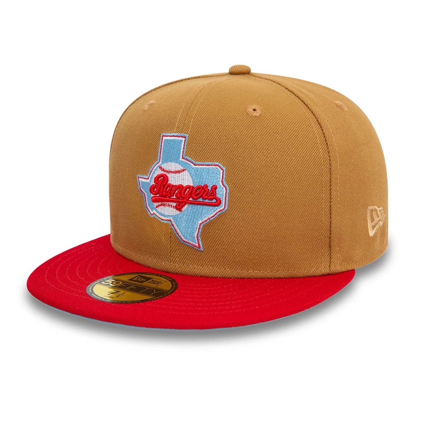 This is a Texas Rangers Cooperstown Beige 59FIFTY Fitted Cap 7