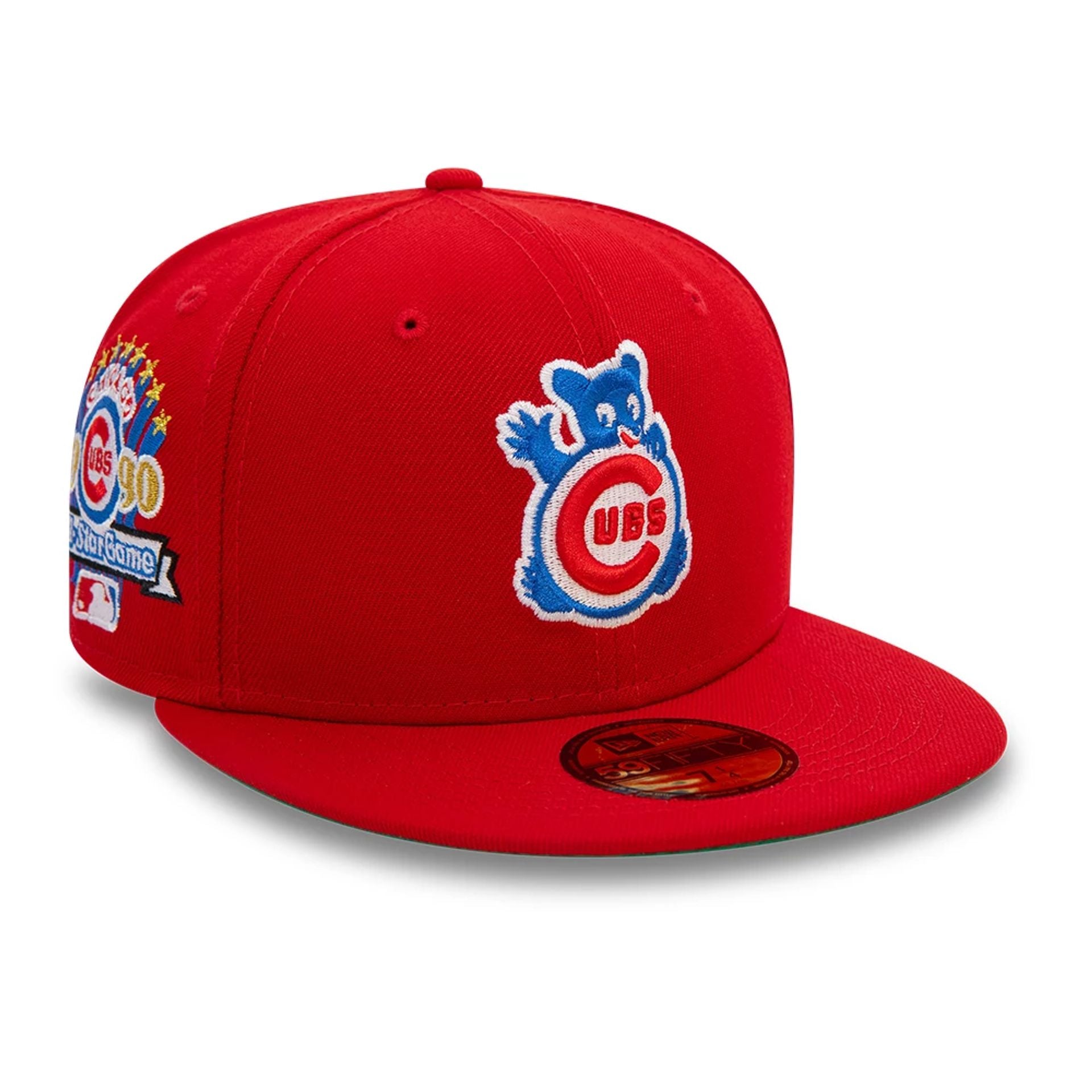 This is a Chicago Cubs MLB Hazard Pack Red 59FIFTY Fitted Cap 1