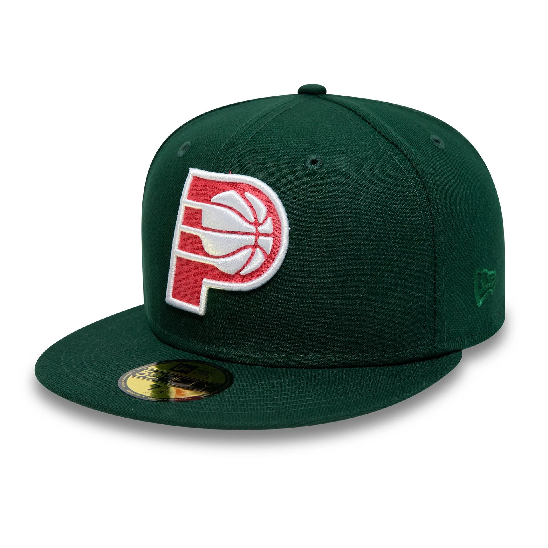 This is a Indiana Pacers NBA Classics Dark Green 59FIFTY Fitted Cap 1