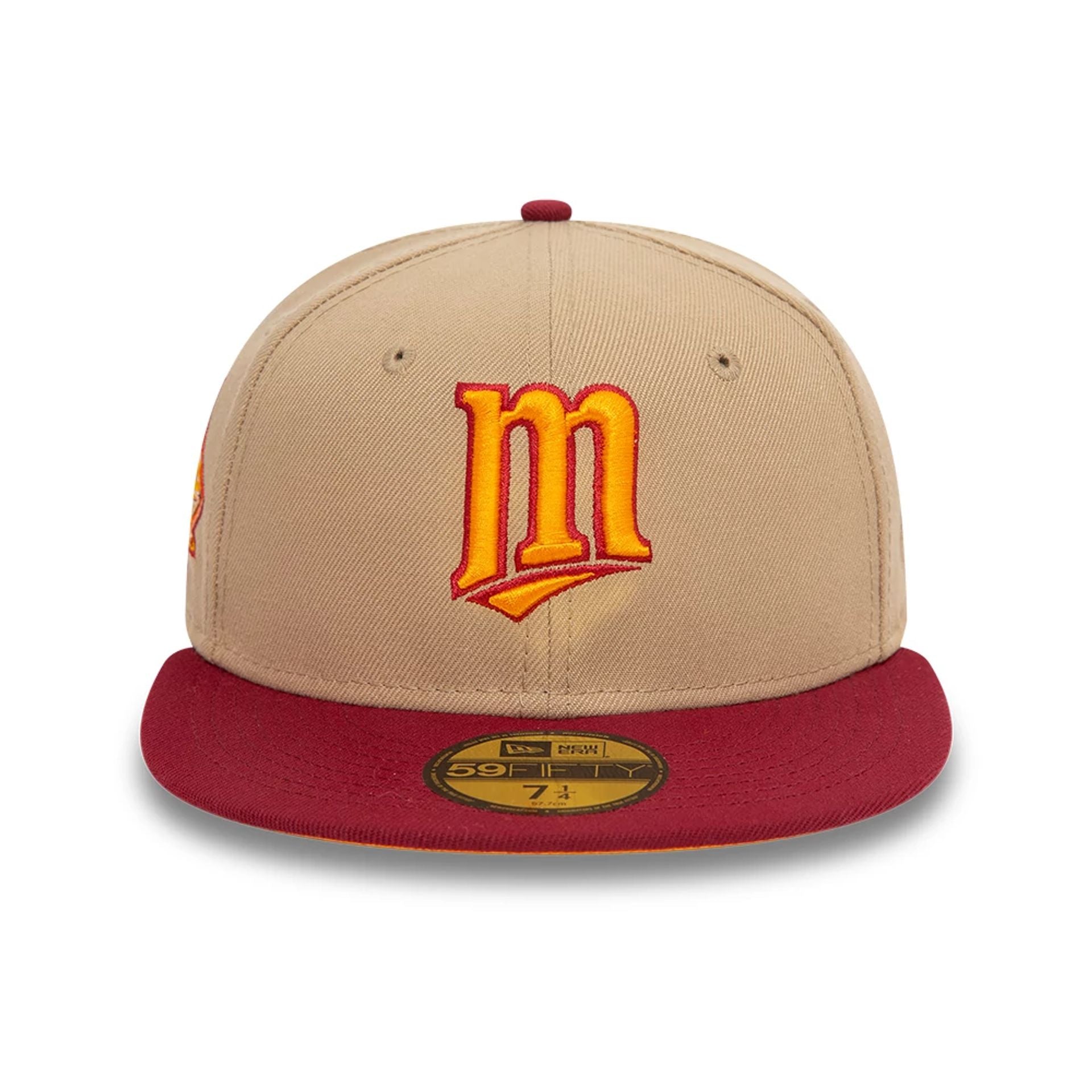 This is a Minnesota Twins Cooperstown Beige 59FIFTY Fitted Cap 3