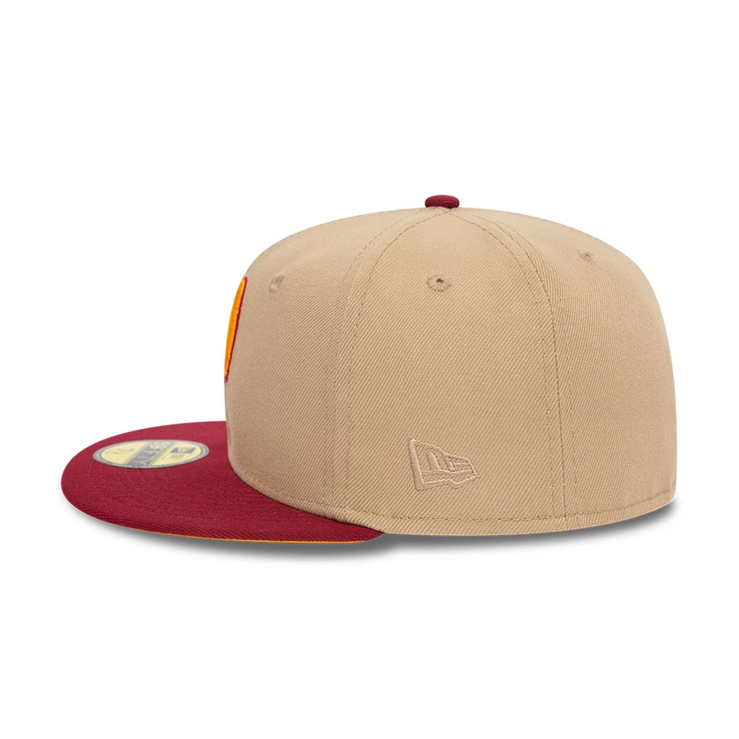 This is a Minnesota Twins Cooperstown Beige 59FIFTY Fitted Cap 7