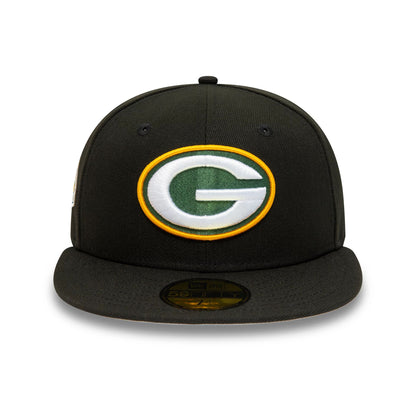 This is a Green Bay Packers NFL Teams Black 59FIFTY Cap 7