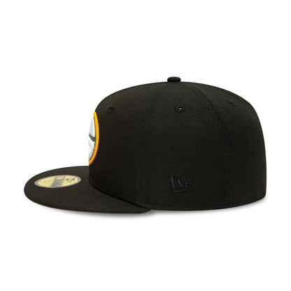 This is a Green Bay Packers NFL Teams Black 59FIFTY Cap 5