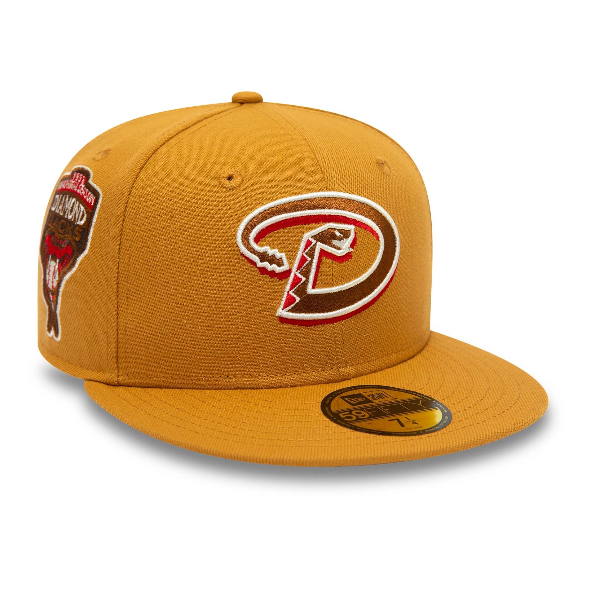 This is a Arizona Diamondbacks MLB Los Serpientes Brown 59FIFTY Fitted Cap 1