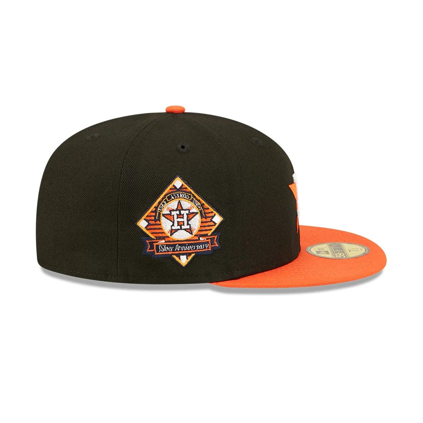 This is a Houston Astros Silver Anniversary Black 59FIFTY Fitted Cap 5