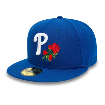 This is a Philadelphia Phillies MLB Blues Blue 59FIFTY Fitted Cap 2