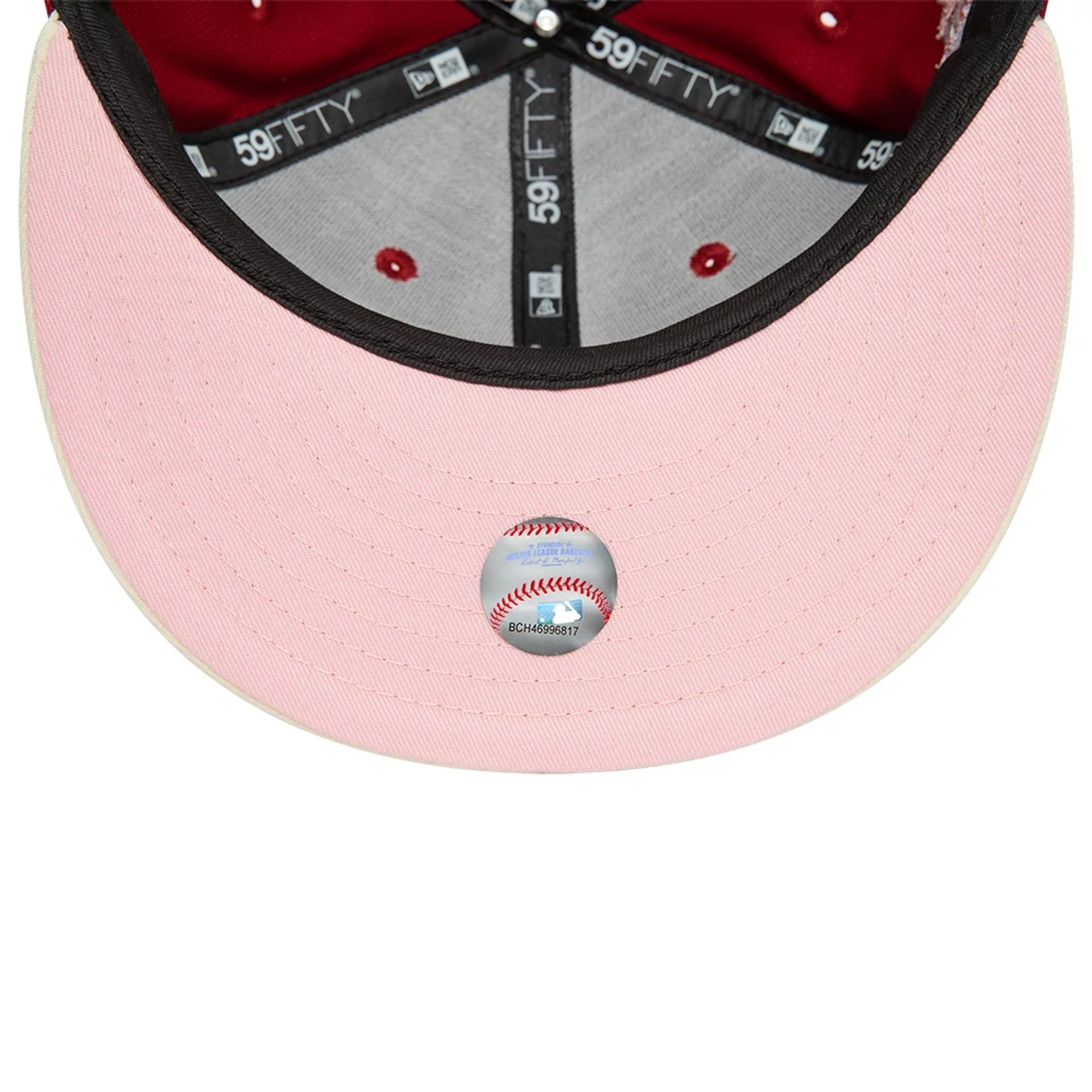 This is a Anaheim Angels Dark Red 59FIFTY Fitted Cap 2