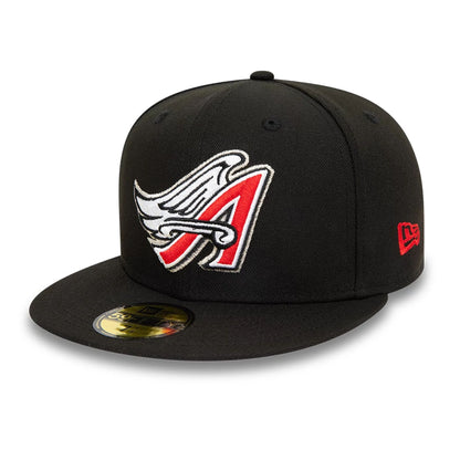 This is a Anaheim Angels Black 59FIFTY Fitted Cap 7