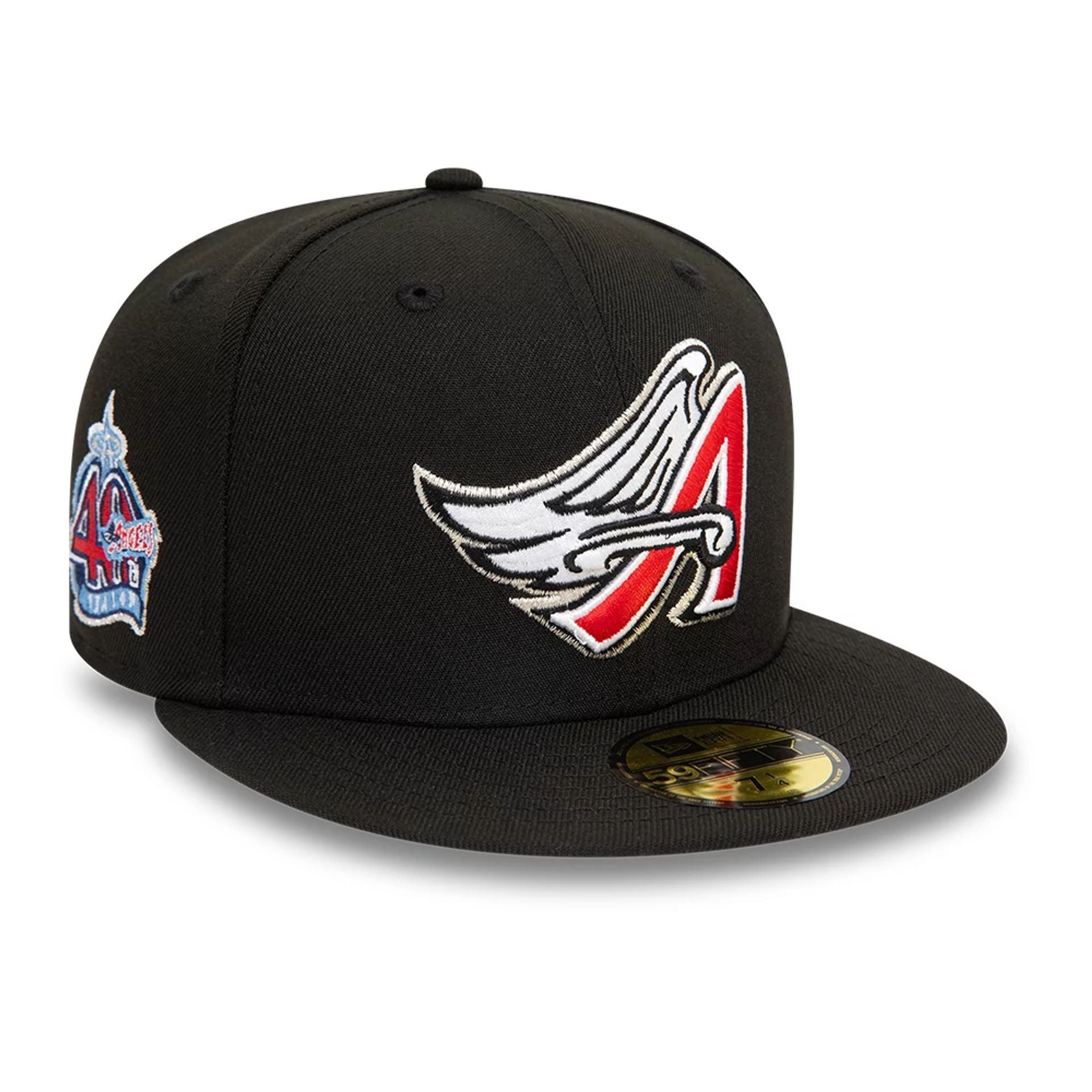 This is a Anaheim Angels Black 59FIFTY Fitted Cap 1