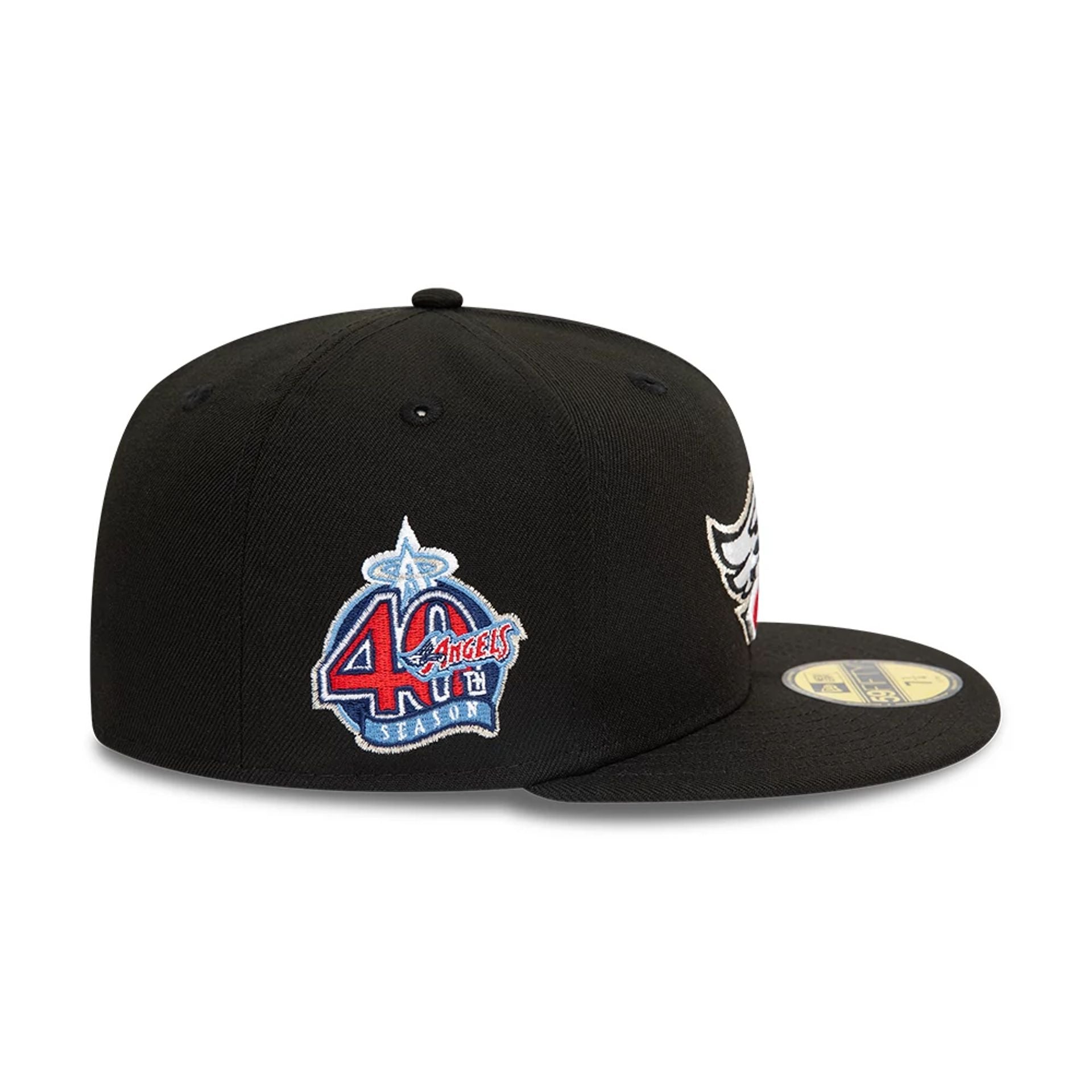 This is a Anaheim Angels Black 59FIFTY Fitted Cap 5