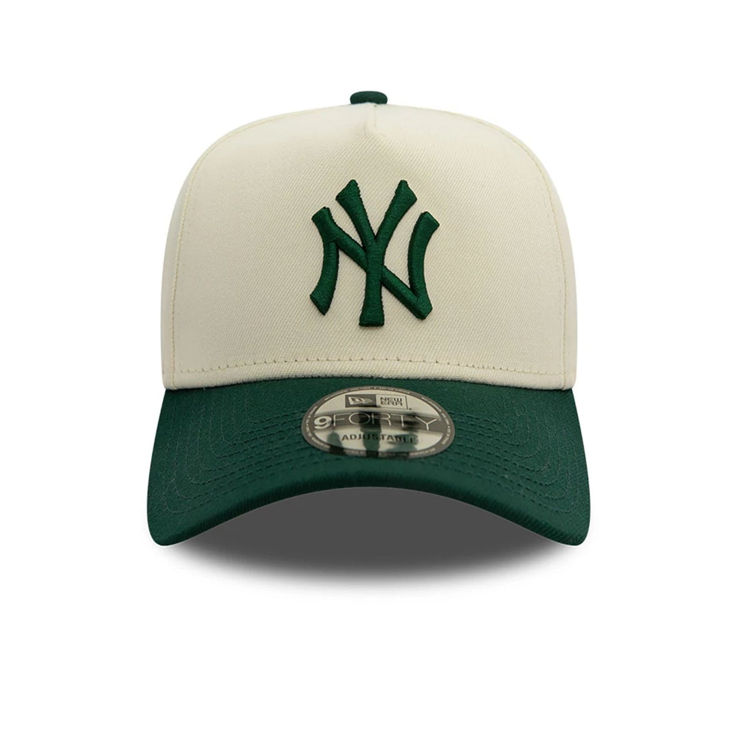 This is a New York Yankees White A-Frame Trucker Cap 3