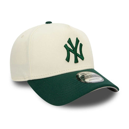 This is a New York Yankees White A-Frame Trucker Cap 4