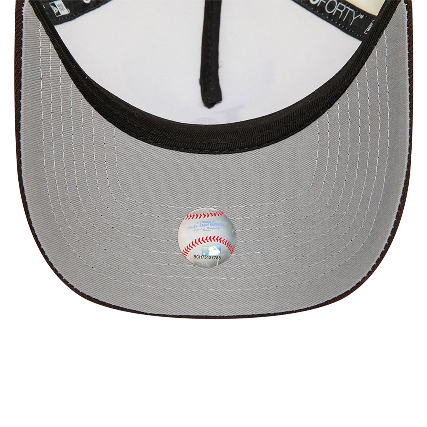 This is a LA Dodgers White A-Frame Trucker Cap 2