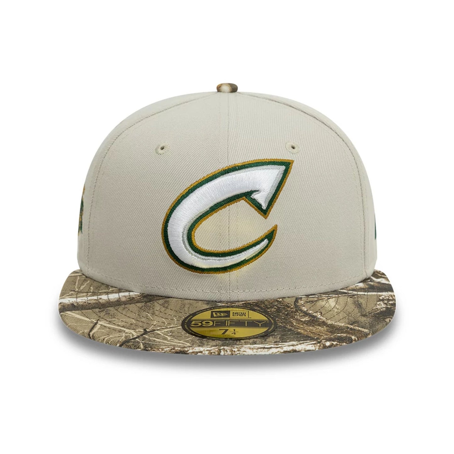 This is a Columbus Clippers Real Tree Beige 59FIFTY Fitted Cap 7