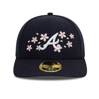 This is a Atlanta Braves Cherry Blossom Navy Low Profile 59FIFTY Fitted Cap 6