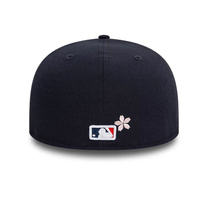 This is a Atlanta Braves Cherry Blossom Navy Low Profile 59FIFTY Fitted Cap 4