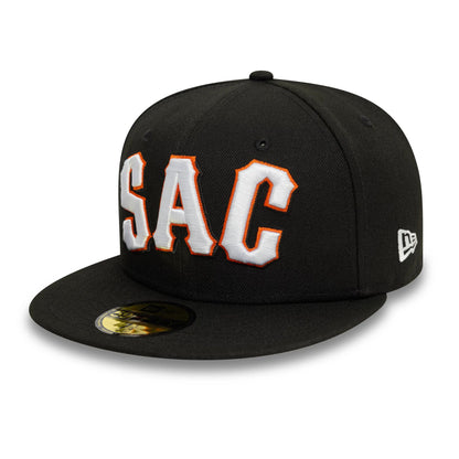 This is a Sacramento Rivercats MiLB Variety Black 59FIFTY Fitted Cap 3