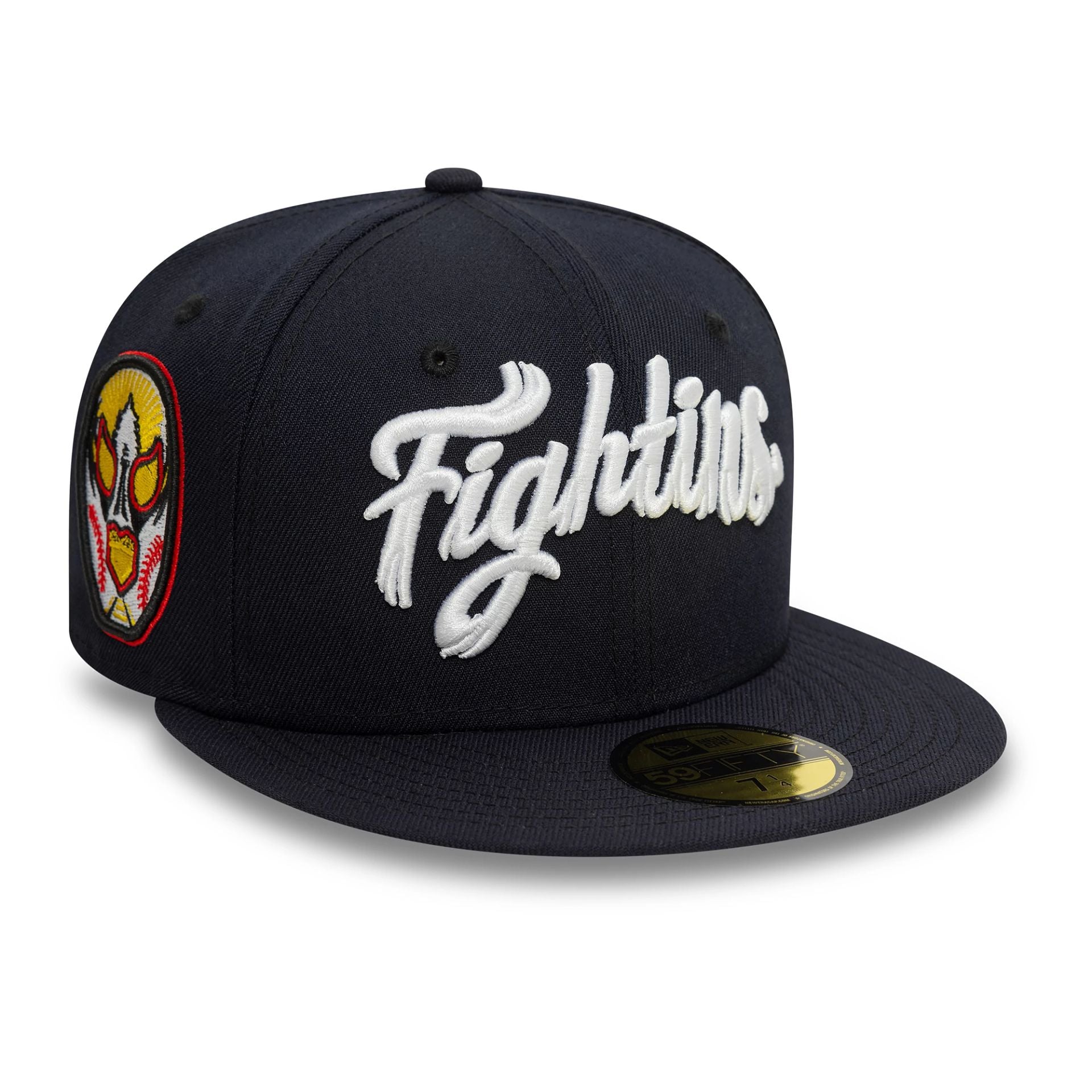 This is a Reading Fightin Phils MiLB Variety Navy 59FIFTY Fitted Cap 1