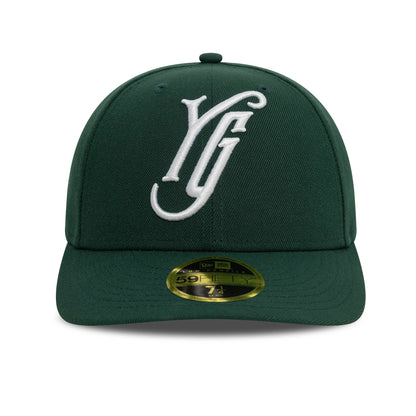 This is a Hartford Yard Goats MiLB Selection Dark Green Low Profile 59FIFTY Fitted Cap 6