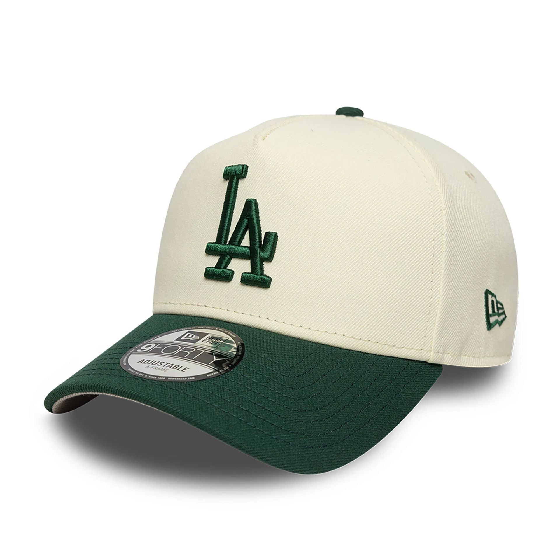 This is a LA Dodgers Chrome And Dark Green White 9FORTY A-Frame Adjustable Cap 4