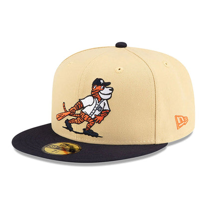 This is a Detroit Tigers MLB Mascots Vegas Gold 59FIFTY Fitted Cap 4