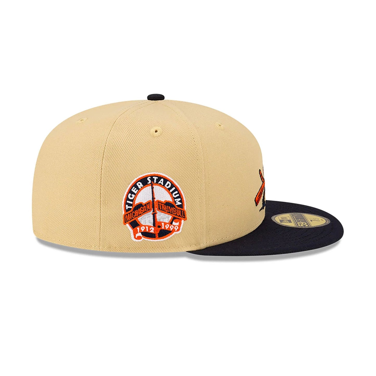 This is a Detroit Tigers MLB Mascots Vegas Gold 59FIFTY Fitted Cap 6