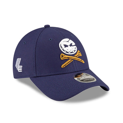 This is a Crushers LIV Golf Navy 9FORTY Stretch Snap Adjustable Cap 1