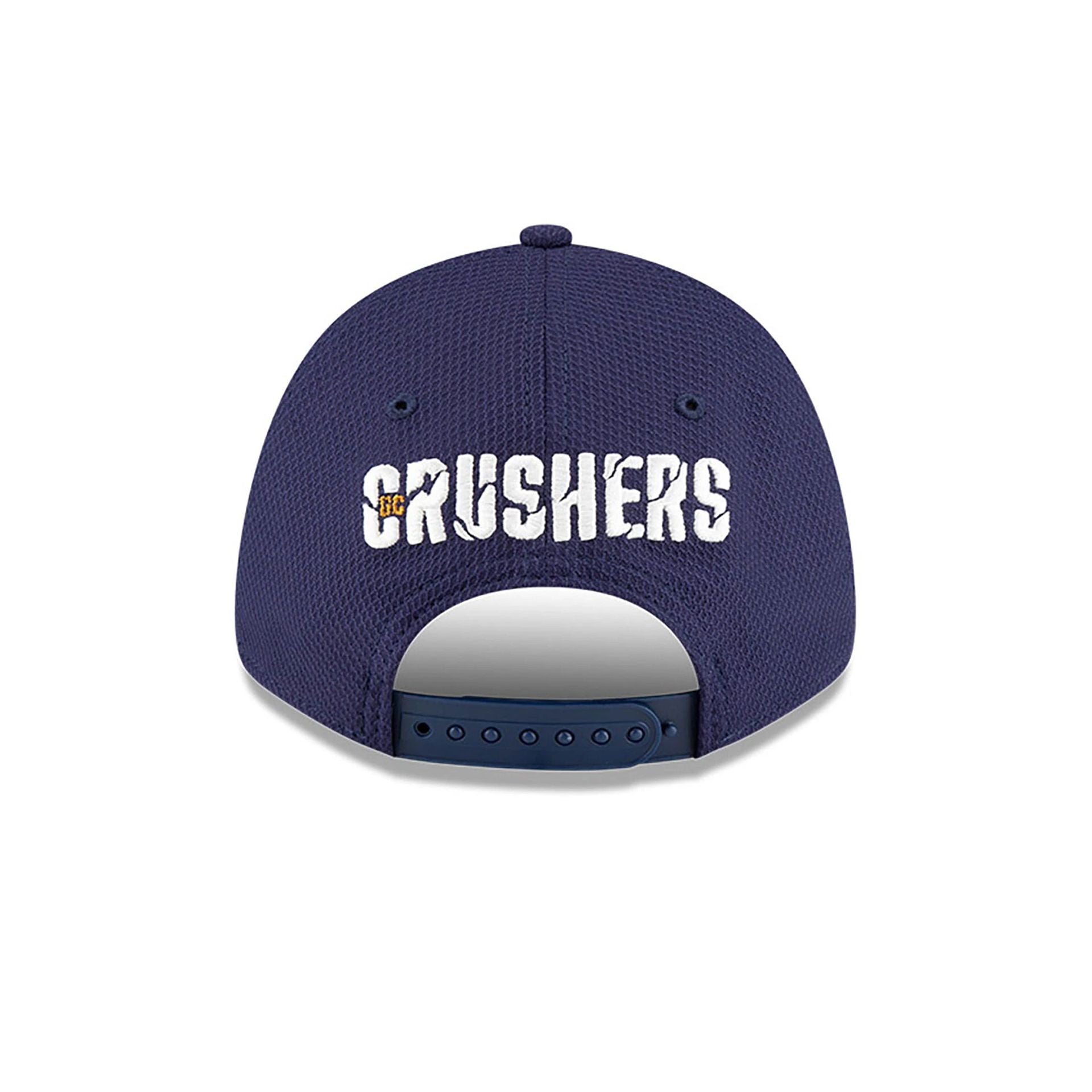 This is a Crushers LIV Golf Navy 9FORTY Stretch Snap Adjustable Cap 4