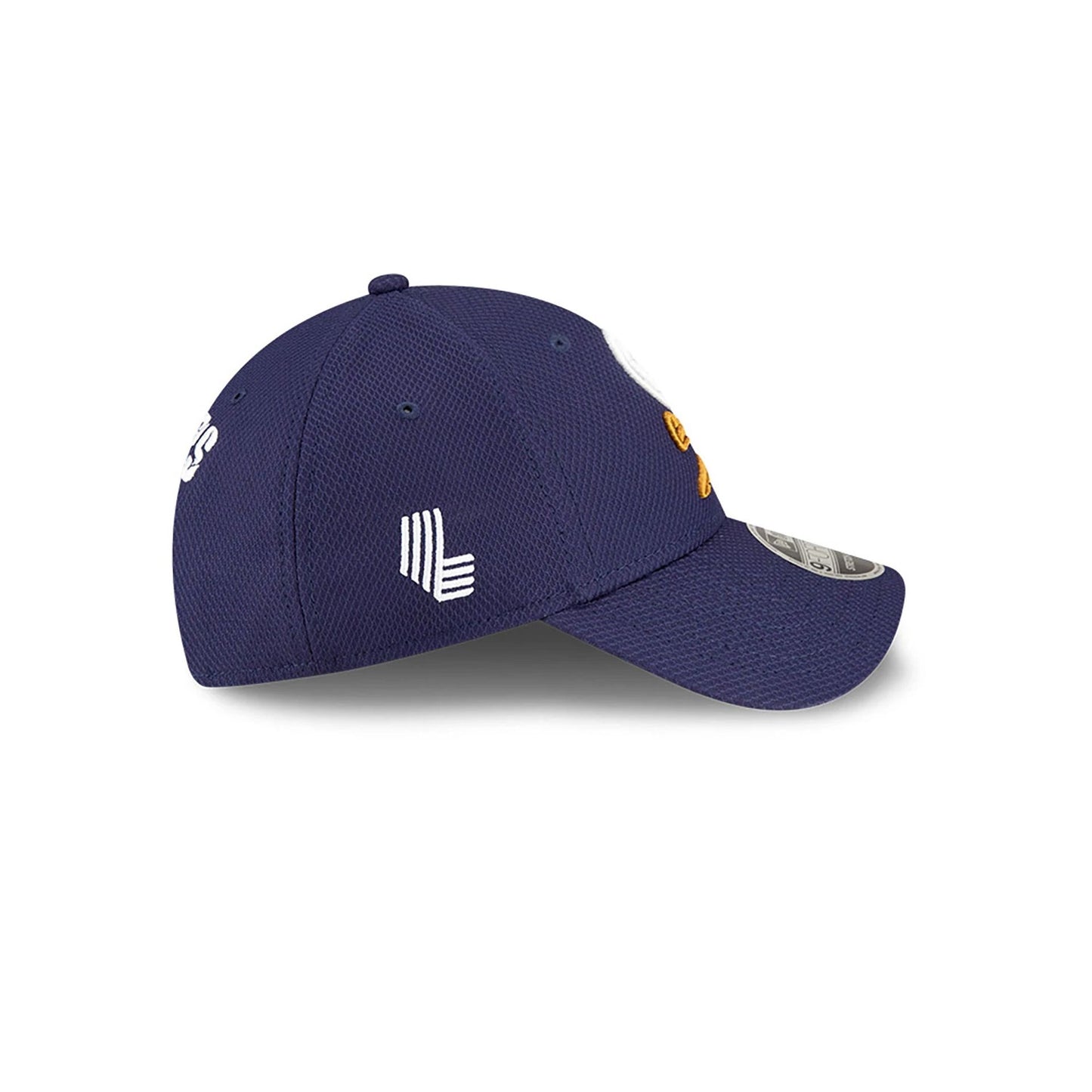 This is a Crushers LIV Golf Navy 9FORTY Stretch Snap Adjustable Cap 6