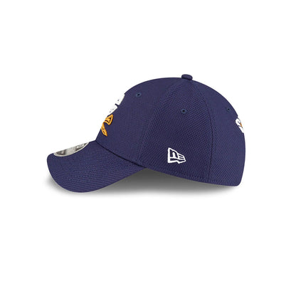 This is a Crushers LIV Golf Navy 9FORTY Stretch Snap Adjustable Cap 7