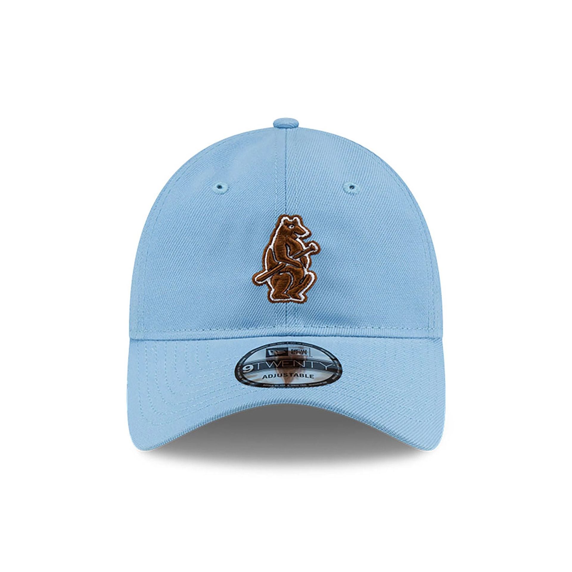 This is a Chicago Cubs Icon Pack Pastel Blue 9TWENTY Adjustable Cap 3