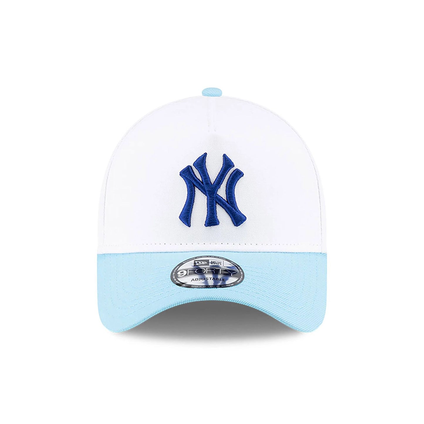 This is a New York Yankees MLB Pastel White 9FORTY A-Frame Adjustable Cap 3