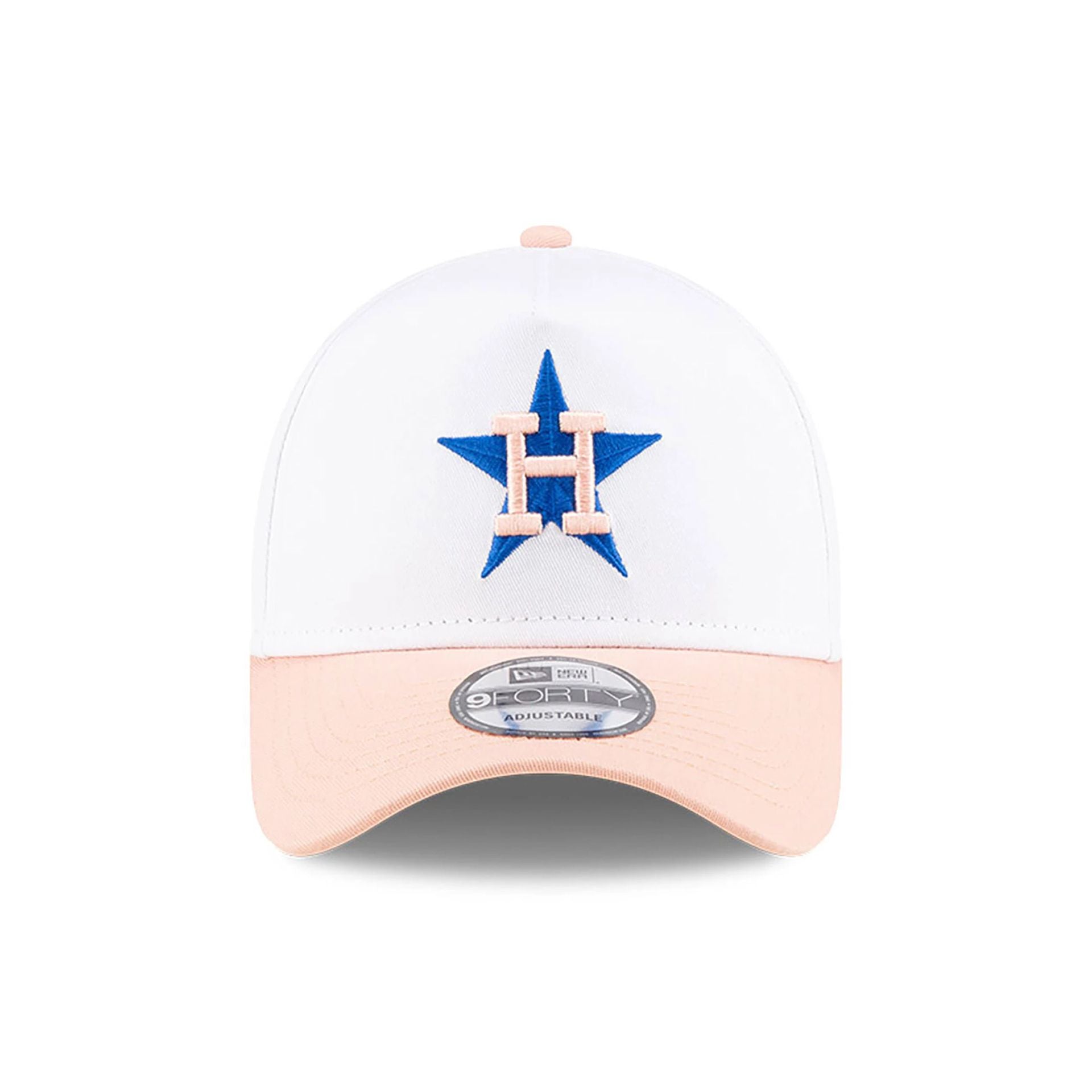 This is a Houston Astros MLB Pastel White 9FORTY A-Frame Adjustable Cap 3