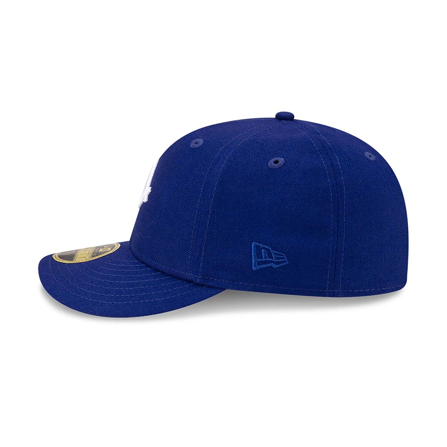 This is a Brooklyn Dodgers MLB Team Logo Dark Blue Low Profile 59FIFTY Fitted Cap 7