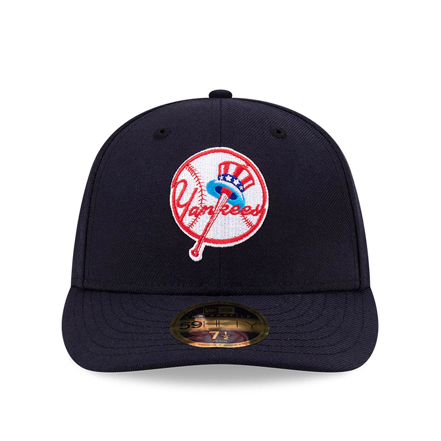 This is a New York Yankees MLB Team Logo Navy Low Profile 59FIFTY Fitted Cap 3