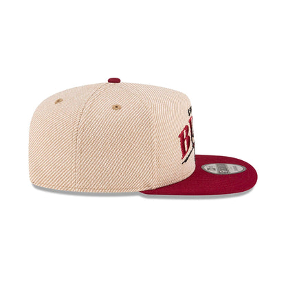 This is a Chicago Bulls NBA Terry Heather Tan 9FIFTY A-Frame Snapback Adjustable Cap 6