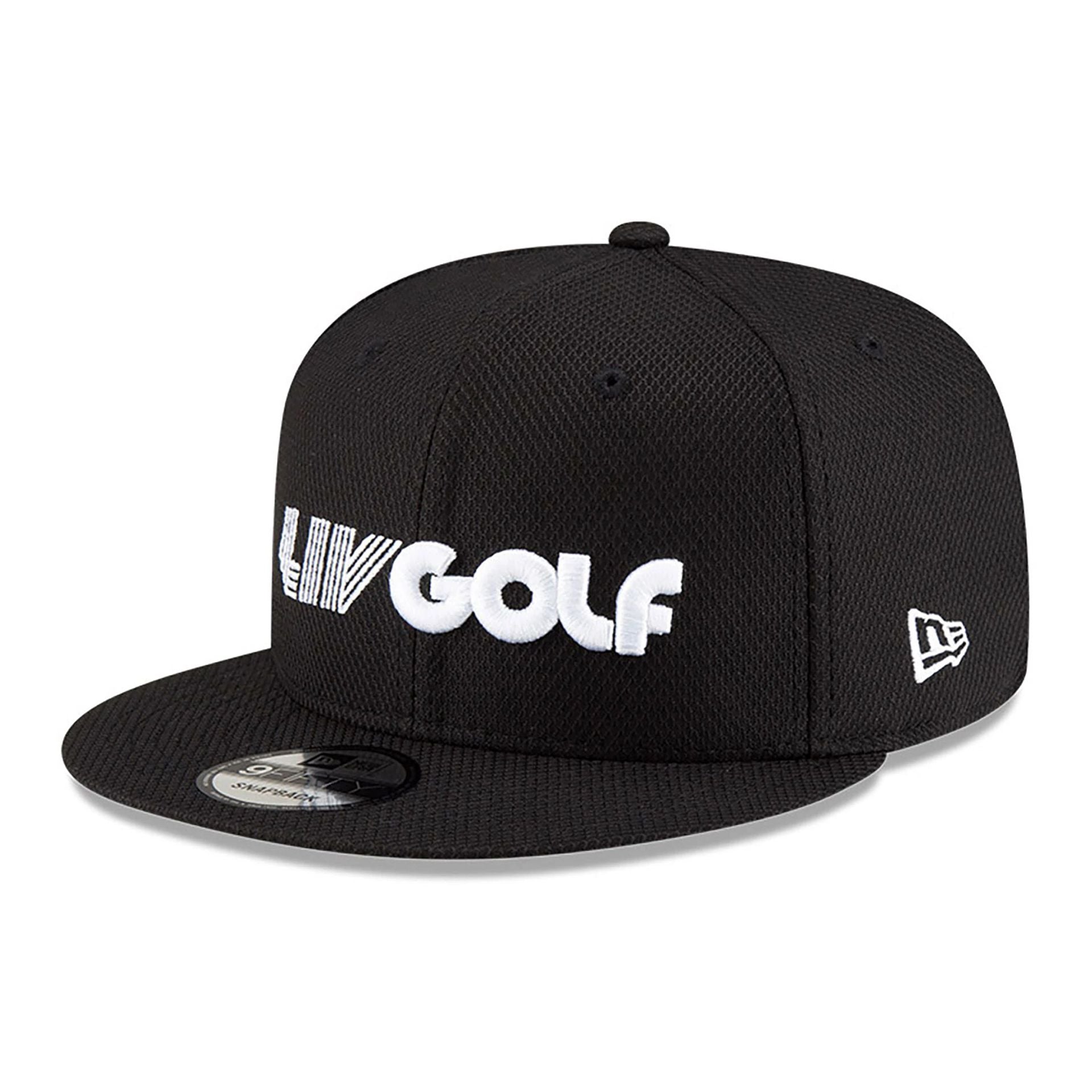 This is a LIV Golf Black 9FIFTY Snapback Adjustable Cap 3