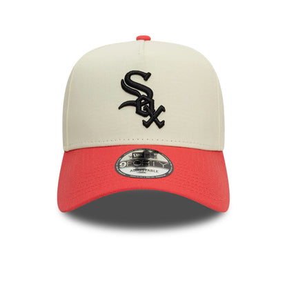 This is a Chicago White Sox MLB Pastel Light Beige 9FORTY A-Frame Adjustable Cap 3