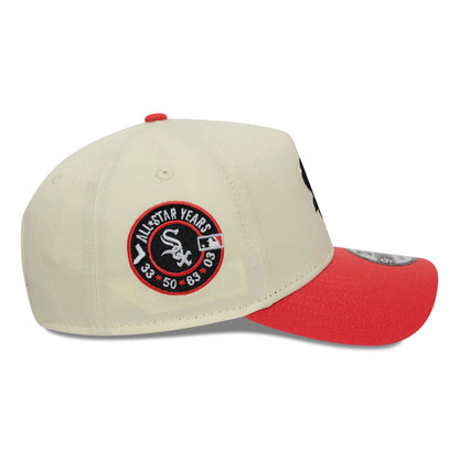 This is a Chicago White Sox MLB Pastel Light Beige 9FORTY A-Frame Adjustable Cap 7