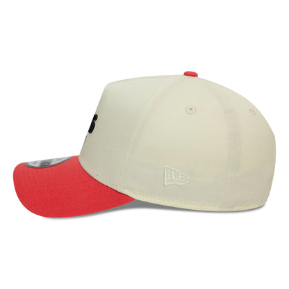 This is a Oakland Athletics MLB Pastel Light Beige 9FORTY A-Frame Adjustable Cap 6