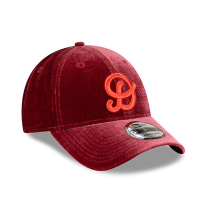 This is a New Era x Tony Delfino Velvet Dark Red 9FORTY Adjustable Cap 3