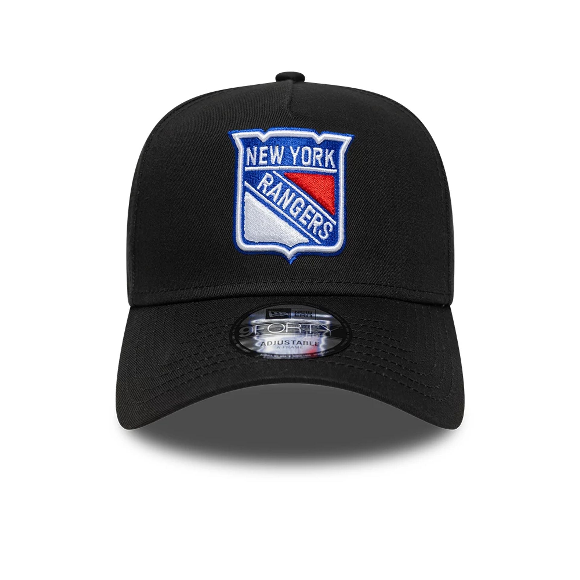 This is a New York Rangers NHL Black 9FORTY A-Frame Adjustable Cap 2