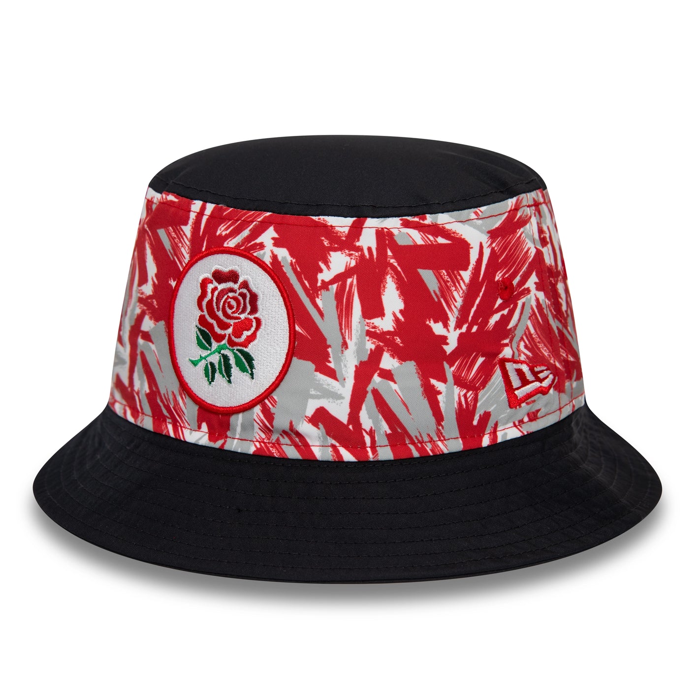 england rugby red and black bucket hat