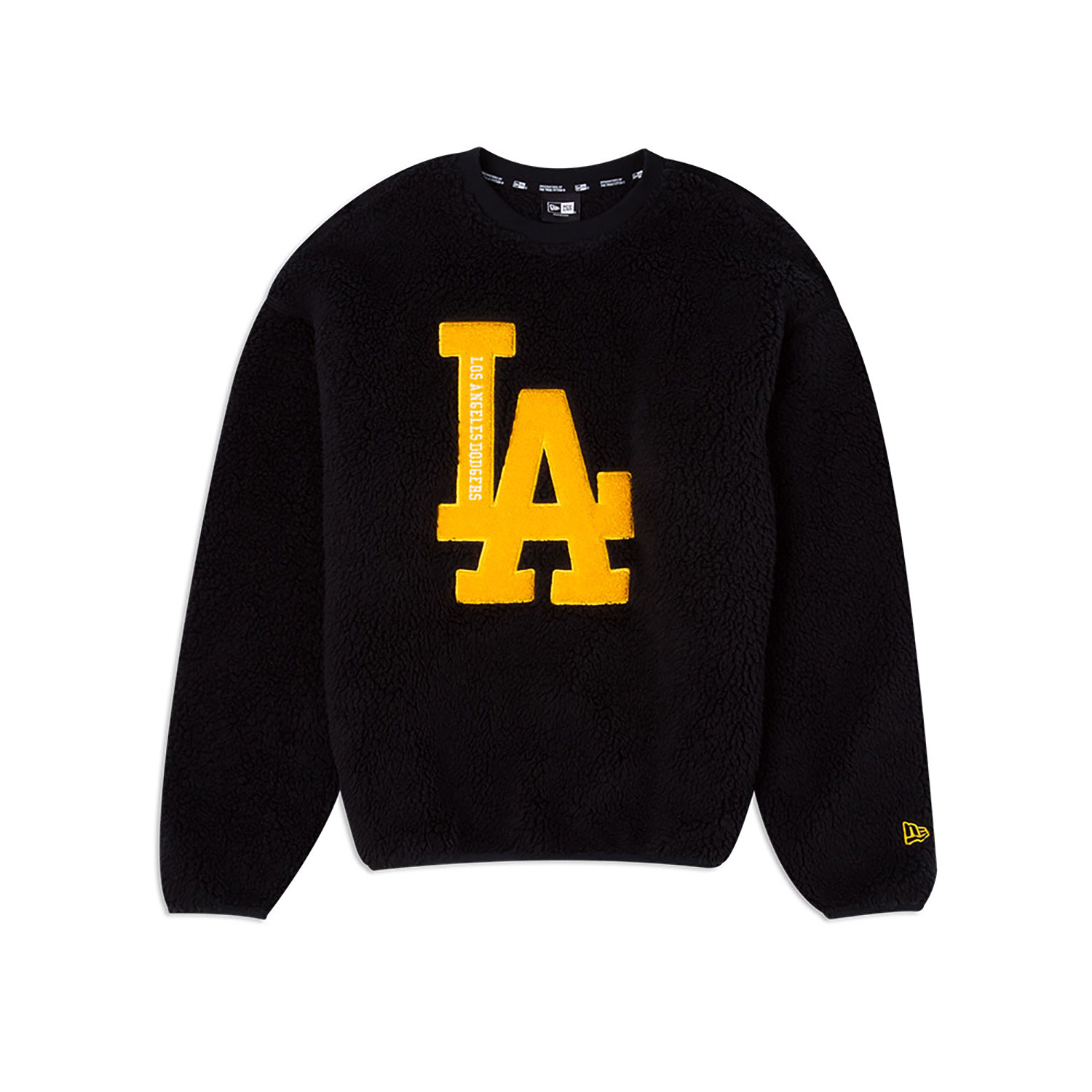 LA Dodgers League MLB New Era Korea Boa Black Crew Neck Sweatshirt