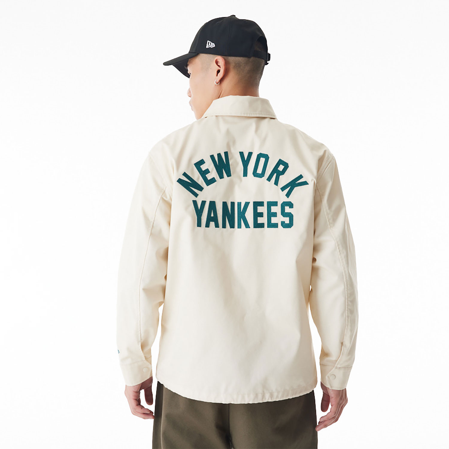 New York Yankees New Era Korea MLB Coach Off White Jacket