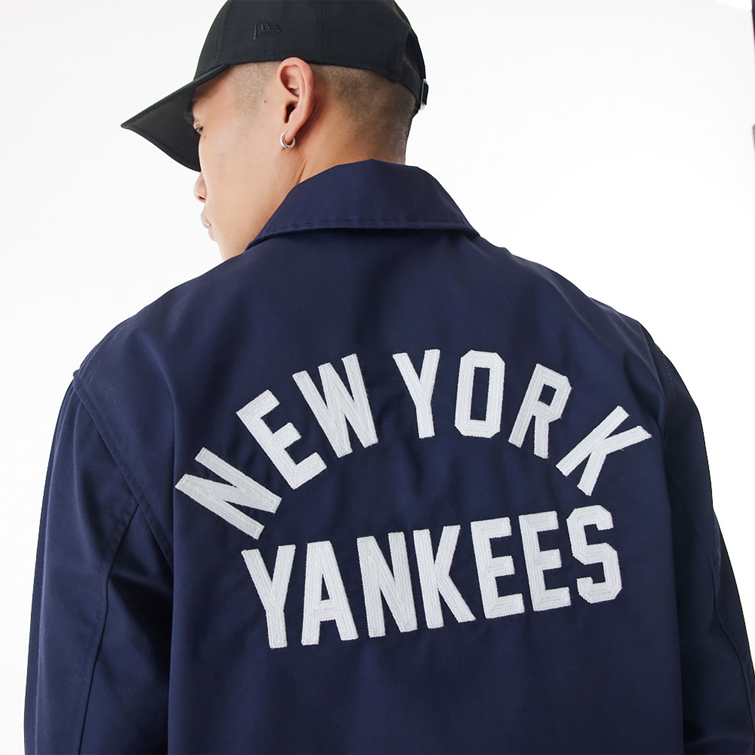 New York Yankees New Era Korea MLB Coach Navy Jacket