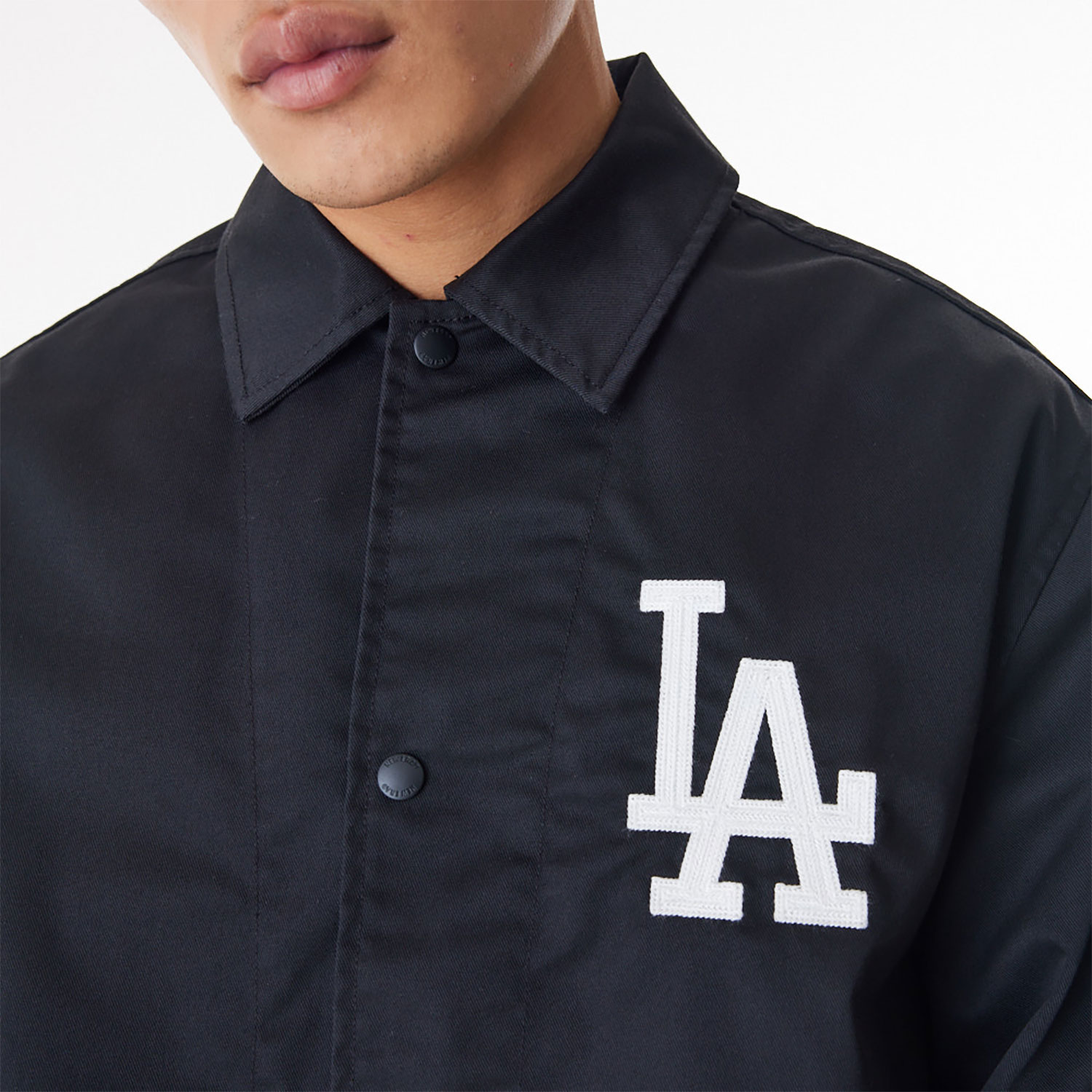 LA Dodgers New Era Korea MLB Coach Black Jacket