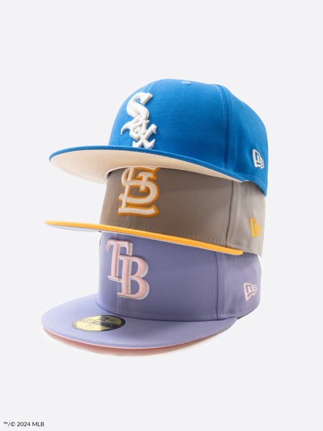 New Era Cap Dare to Be Bold collection of 3 stacked caps 