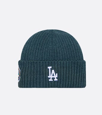 LA Dodgers Marl Wide Cuff Knit Beanie Hat